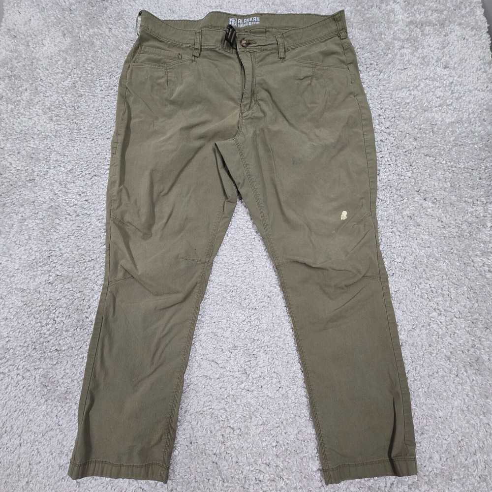 Alaskan Hardgear Mens Straight Outdoor Pants Green Size 38 (fits 37x28.5) Hiking